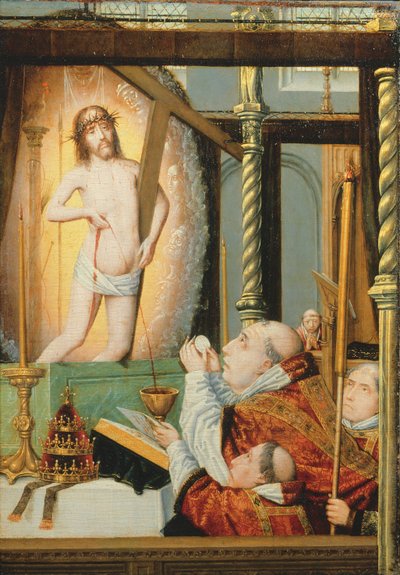 Messa di San Gregorio, c.1510 da Flemish School