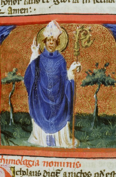 Pagina dal Legenda Aurea, Bruges, c.1400-10 da Flemish School