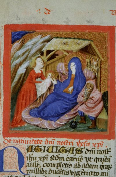 Pagina dal Legenda Aurea, Bruges, c.1400-10 da Flemish School
