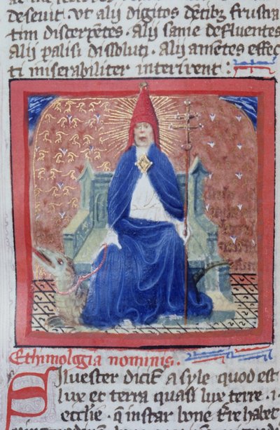 Pagina dal Legenda Aurea, Bruges, c.1400-10 da Flemish School
