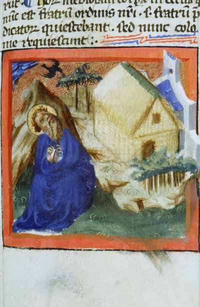 Pagina dal Legenda Aurea, Bruges, c.1400-10 da Flemish School
