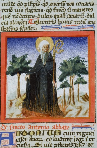 Pagina dal Legenda Aurea, Bruges, c.1400-10 da Flemish School