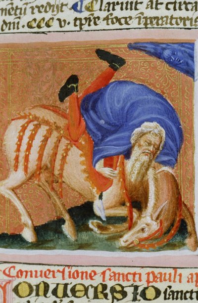 Pagina dal Legenda Aurea, Bruges, c.1400-10 da Flemish School