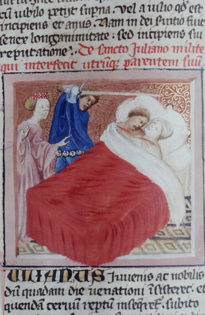 Pagina dal Legenda Aurea, Bruges, c.1400-10 da Flemish School