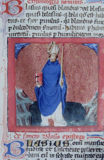 Pagina dal Legenda Aurea, Bruges, c.1400-10 da Flemish School