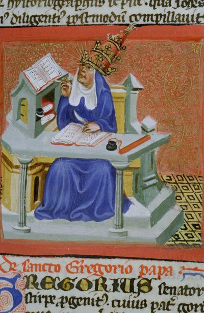 Pagina dal Legenda Aurea, Bruges, c.1400-10 da Flemish School