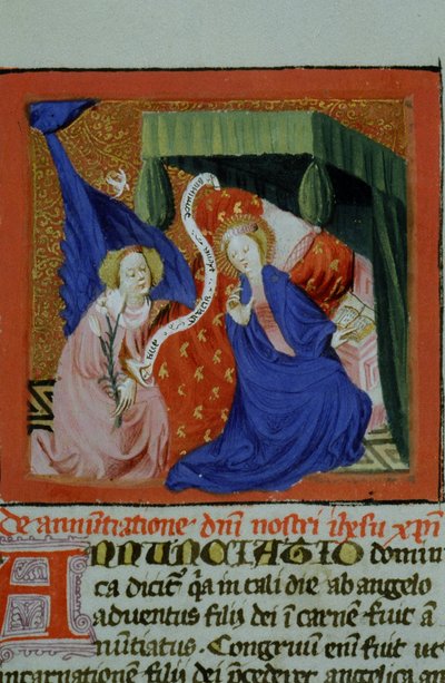 Pagina dal Legenda Aurea, Bruges, c.1400-10 da Flemish School