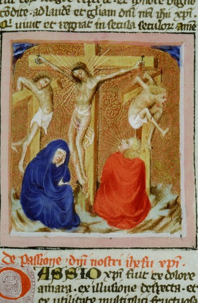 Pagina dal Legenda Aurea, Bruges, c.1400-10 da Flemish School