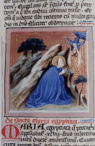 Pagina dal Legenda Aurea, Bruges, c.1400-10 da Flemish School