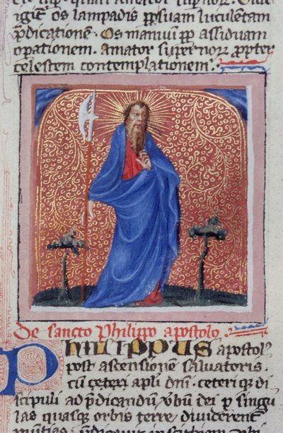 Pagina dal Legenda Aurea, Bruges, c.1400-10 da Flemish School