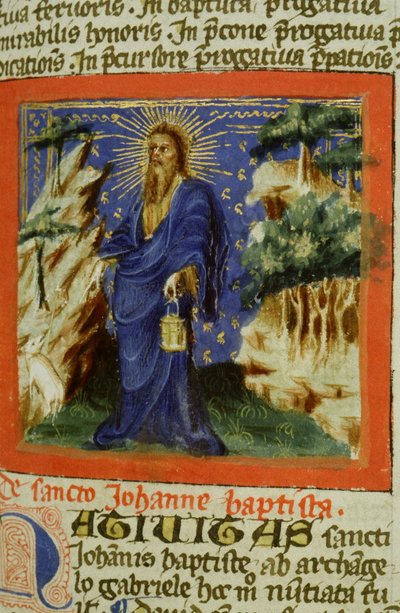 Pagina dal Legenda Aurea, Bruges, c.1400-10 da Flemish School