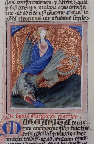 Pagina dal Legenda Aurea, Bruges, c.1400-10 da Flemish School
