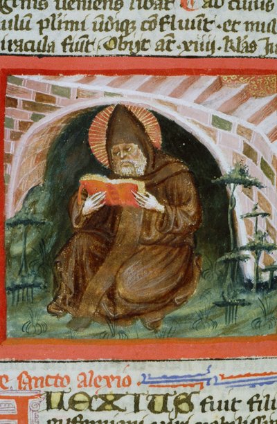 Pagina dal Legenda Aurea, Bruges, c.1400-10 da Flemish School
