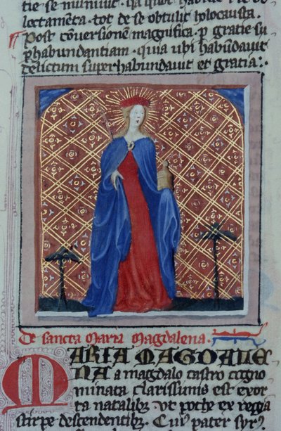 Pagina dal Legenda Aurea, Bruges, c.1400-10 da Flemish School