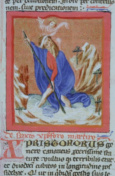 Pagina dalla Legenda Aurea, Bruges, c.1400-10 da Flemish School