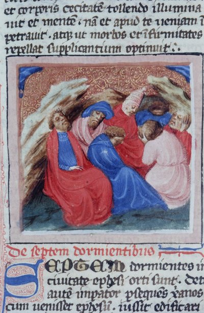 Pagina dalla Legenda Aurea, Bruges, c.1400-10 da Flemish School