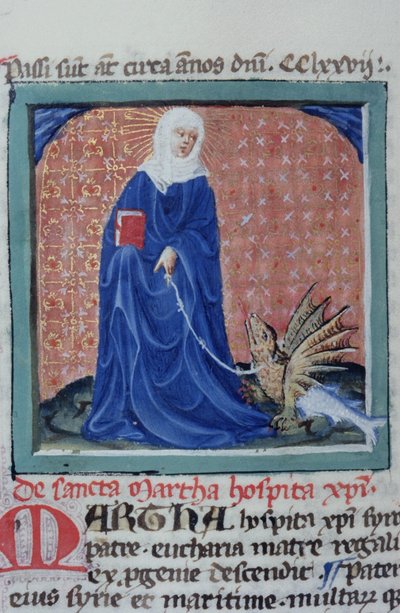 Pagina dalla Legenda Aurea, Bruges, c.1400-10 da Flemish School