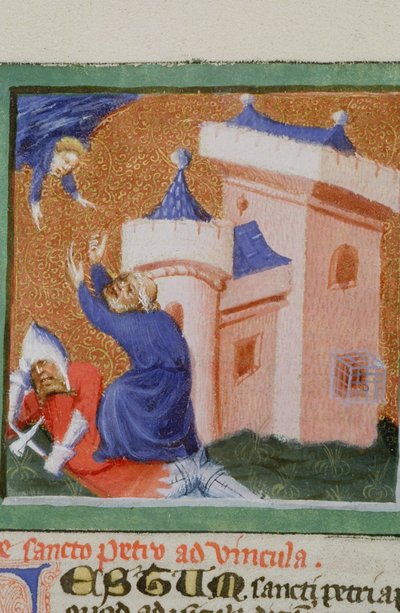 Pagina dalla Legenda Aurea, Bruges, c.1400-10 da Flemish School