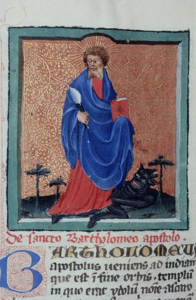 Pagina dalla Legenda Aurea, Bruges, c.1400-10 da Flemish School