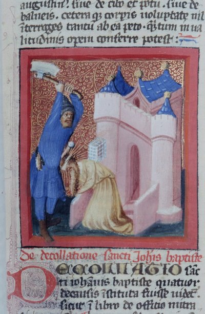 Pagina dalla Legenda Aurea, Bruges, c.1400-10 da Flemish School