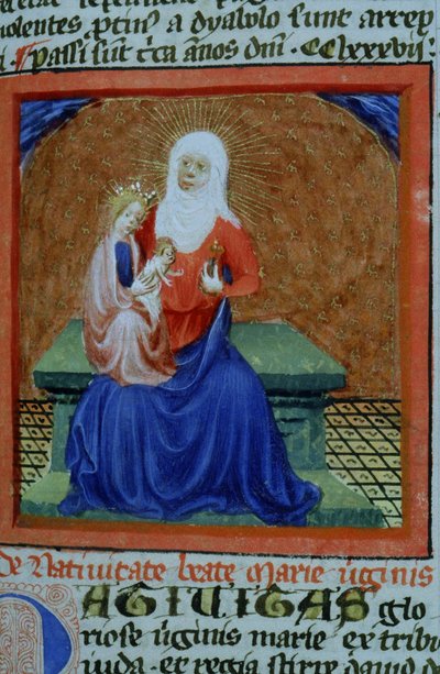 Pagina dalla Legenda Aurea, Bruges, c.1400-10 da Flemish School