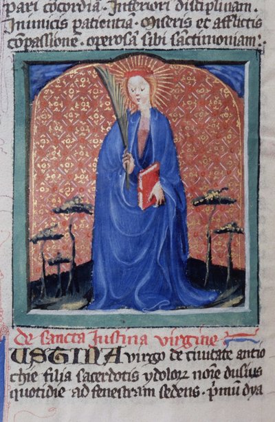 Pagina dalla Legenda Aurea, Bruges, c.1400-10 da Flemish School