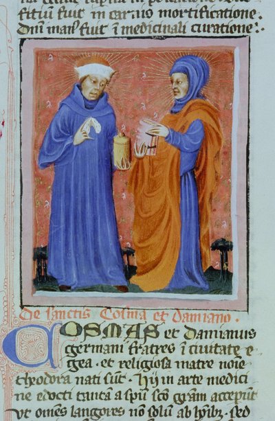 Pagina dalla Legenda Aurea, Bruges, c.1400-10 da Flemish School