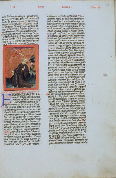 Pagina dalla Legenda Aurea, Bruges, c.1400-10 da Flemish School
