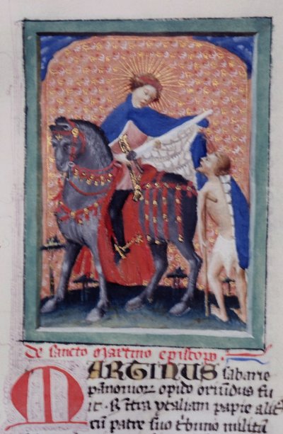 Pagina dalla Legenda Aurea, Bruges, c.1400-10 da Flemish School