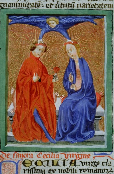 Pagina dalla Legenda Aurea, Bruges, c.1400-10 da Flemish School