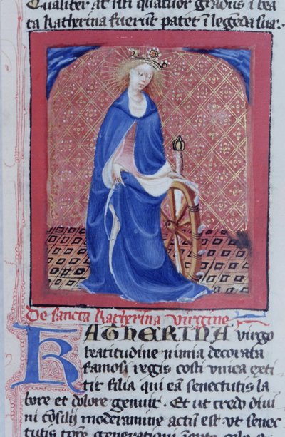 Pagina dalla Legenda Aurea, Bruges, c.1400-10 da Flemish School