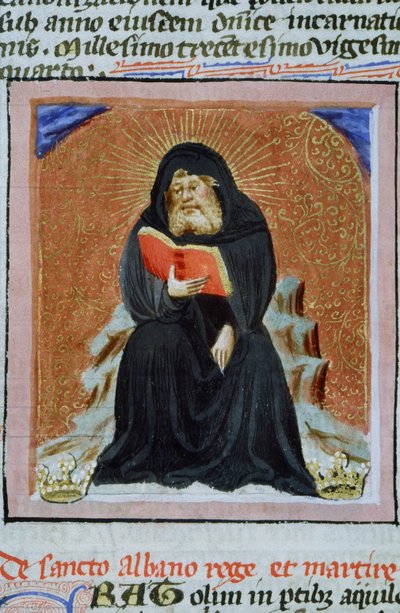 Pagina dalla Legenda Aurea, Bruges, c.1400-10 da Flemish School