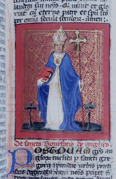 Pagina dalla Legenda Aurea, Bruges, c.1400-10 da Flemish School