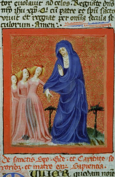 Pagina dalla Legenda Aurea, Bruges, c.1400-10 da Flemish School