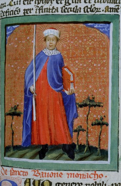 Pagina dalla Legenda Aurea, Bruges, c.1400-10 da Flemish School
