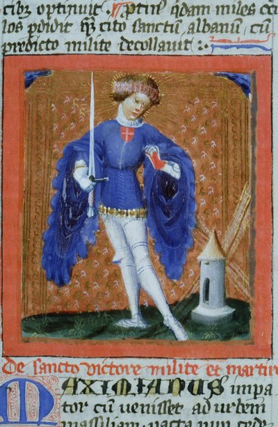 Pagina dalla Legenda Aurea, Bruges, c.1400-10 da Flemish School