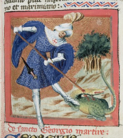 San Giorgio e il Drago, da La Leggenda Aurea di Jacopo da Varazze (c.1228-98) da Flemish School
