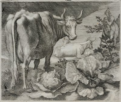 Incisione di un antico maestro da Flemish School