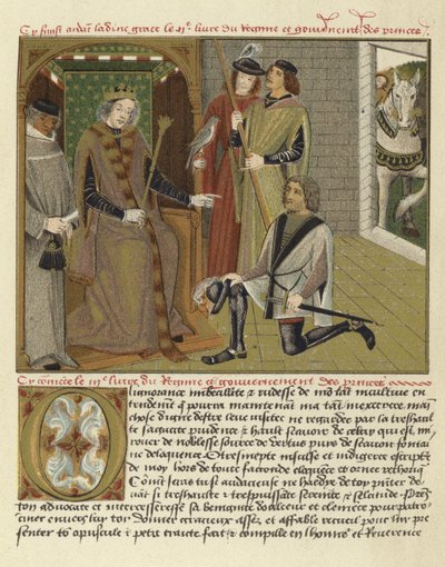 Pagina dal Regime et Gouvernement des Princes da Flemish School
