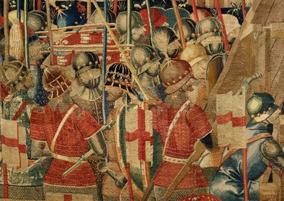 Museo Parrocchiale di Arazzi di Pastrana. Arazzo fiammingo. Assedio di Arcila. Serie Conquiste del re Alfonso I del Portogallo. Tournai. da Flemish School