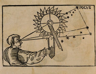 Petrus Apianus osserva il movimento delle stelle da Flemish School