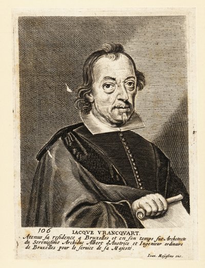 Ritratto di Jacob Franquart, pittore, architetto e incisore fiammingo da Flemish School