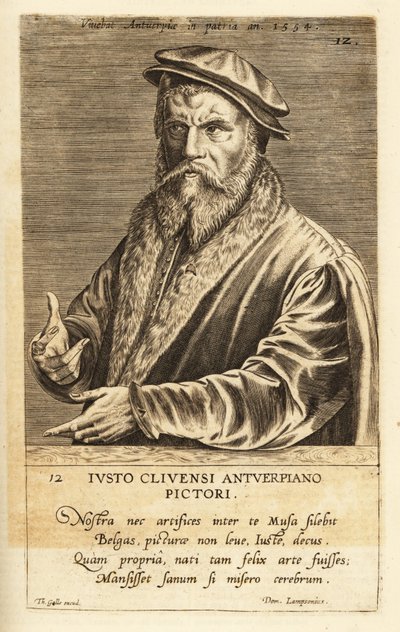 Ritratto di Joos van Cleve, pittore fiammingo da Flemish School