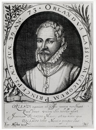 Ritratto di Roland de Lassus (1532-94) da Flemish School