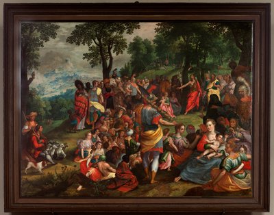 Predicazione di Giovanni nel deserto da Flemish School