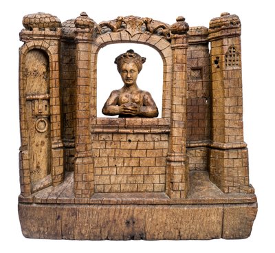 Santa Barbara nella sua torre, c.1500 da Flemish School