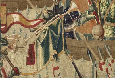 Arazzo che mostra le conquiste del re Alfonso V del Portogallo, Tournai (dettaglio) da Flemish School