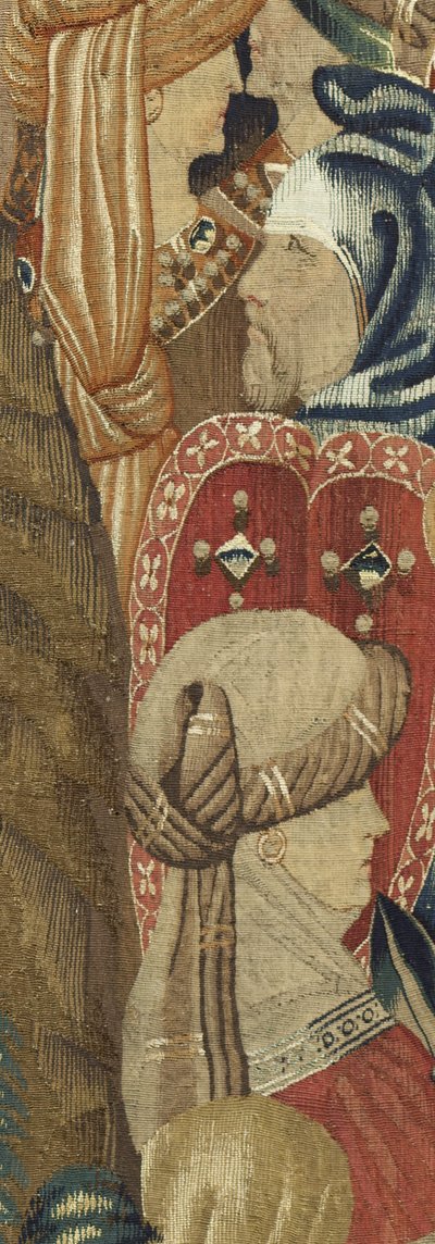Arazzo che mostra le conquiste del re Alfonso V del Portogallo, Tournai (dettaglio) da Flemish School