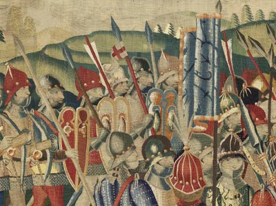 Arazzo che mostra le conquiste del re Alfonso V del Portogallo da Flemish School