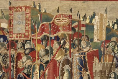 Arazzo che mostra le conquiste del re Alfonso V del Portogallo da Flemish School